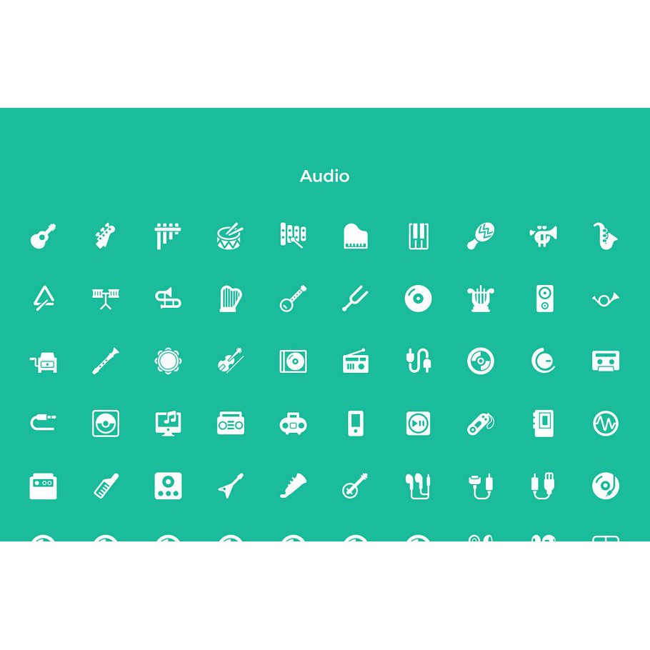 6000 Flat Icons Big Bundle - Vector Designs