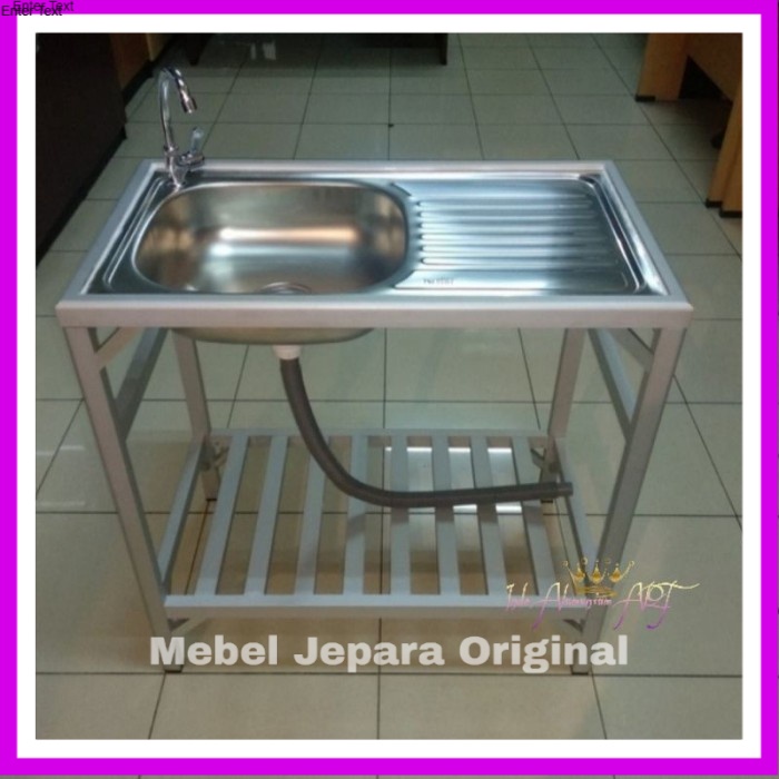 Wastafel Cuci Piring / Cuci Tangan Serbaguna Aluminium Murah