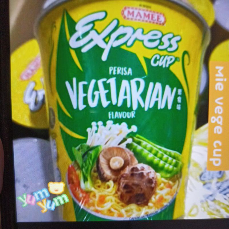 

mie mamee cup vegetarian pop mi vege mamee express