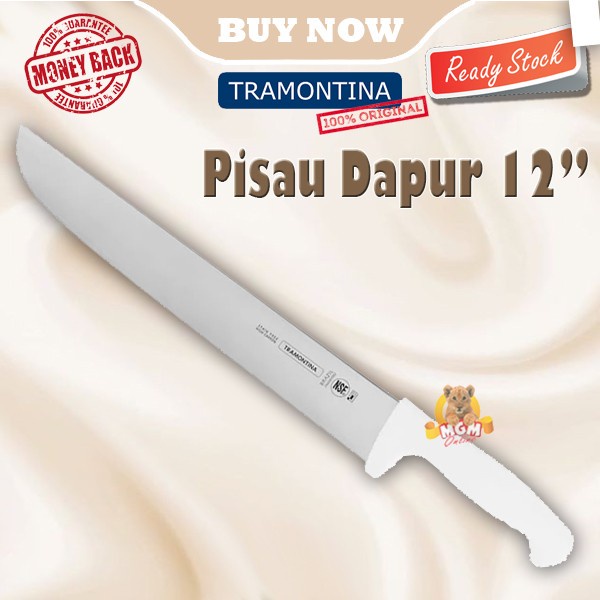 Made in Brazil Tramontina Chef Knife 12in Pisau Dapur NSF 30CM PRESS