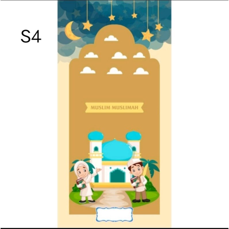 SAJADAH ANAK CUSTOM NAMA TEBAL PAKE BUSA-S4