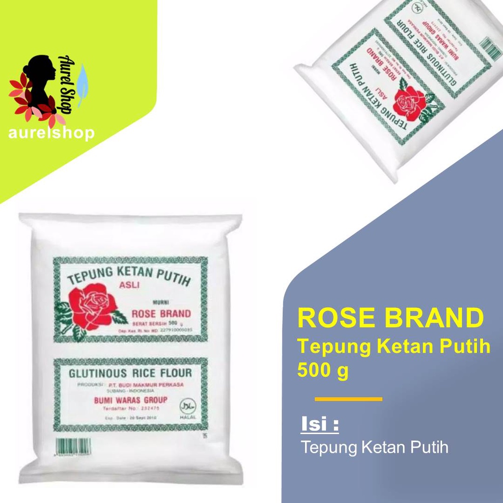 

ROSEBRAND Rose Brand Tepung Ketan Putih kemasan 500 gram