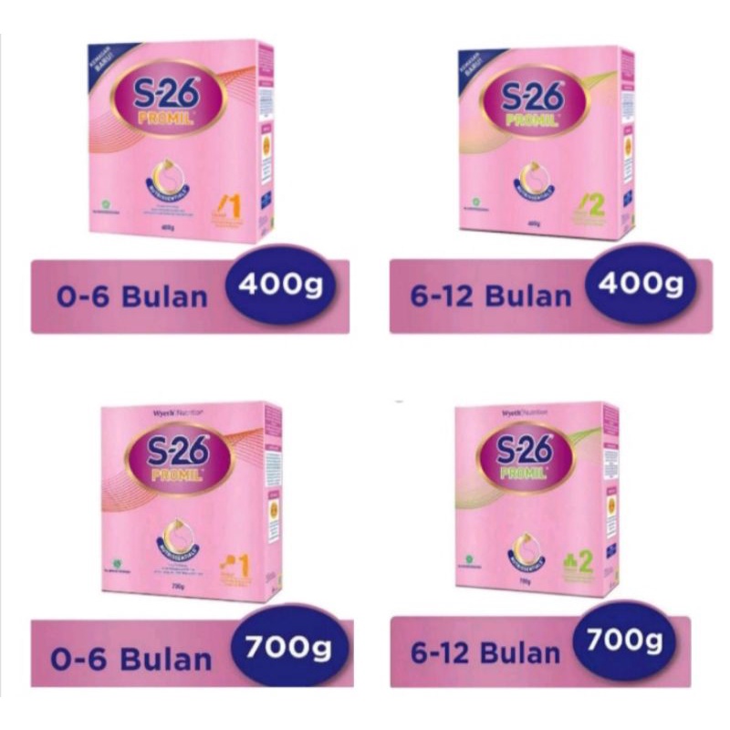S26 Promil tahap 1 / 2 400/700Gram