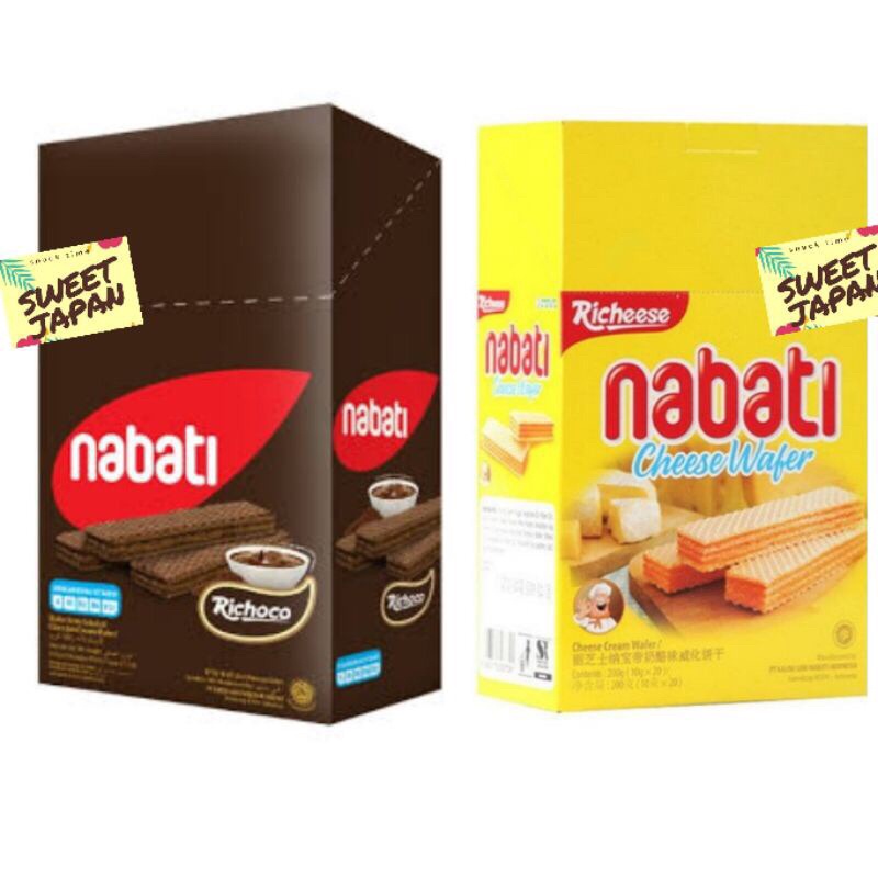 

Richeese Nabati Wafer Keju dan Wafer Cokelat 20 Pcs 20Pcs