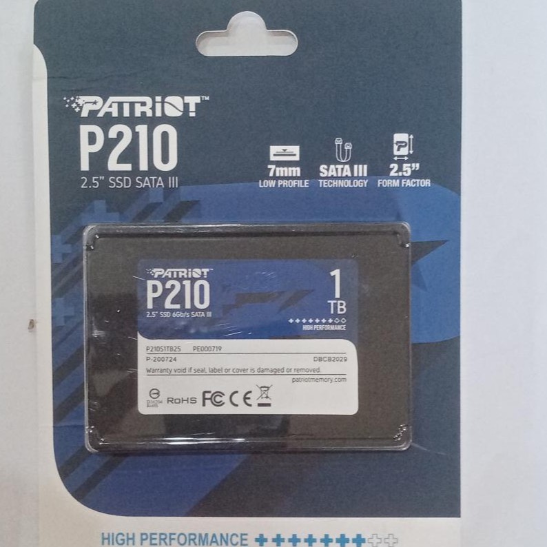 SSD PATRIOT 256gb 512gb 1TB P210