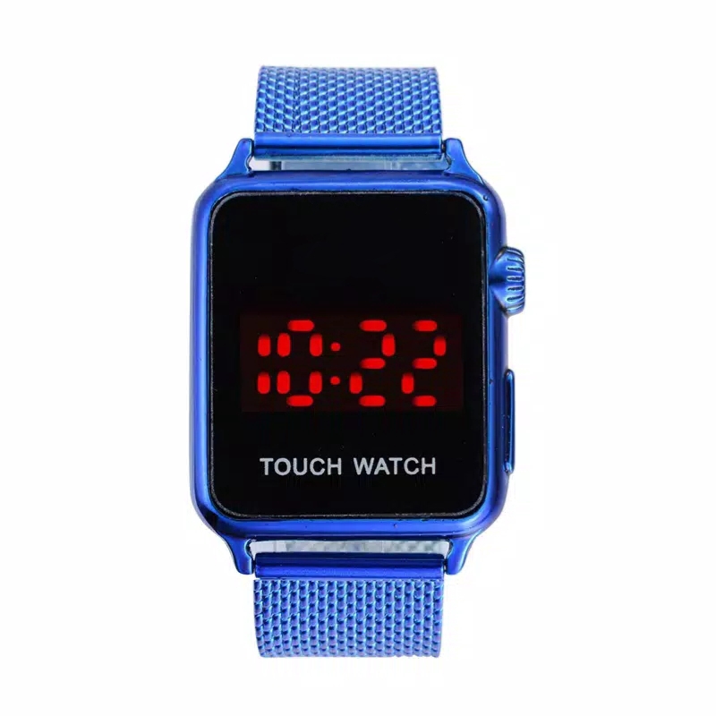 Jam Tangan pria Touch Watch Digital Strap Rubber Pasir / Ready 5 Warna