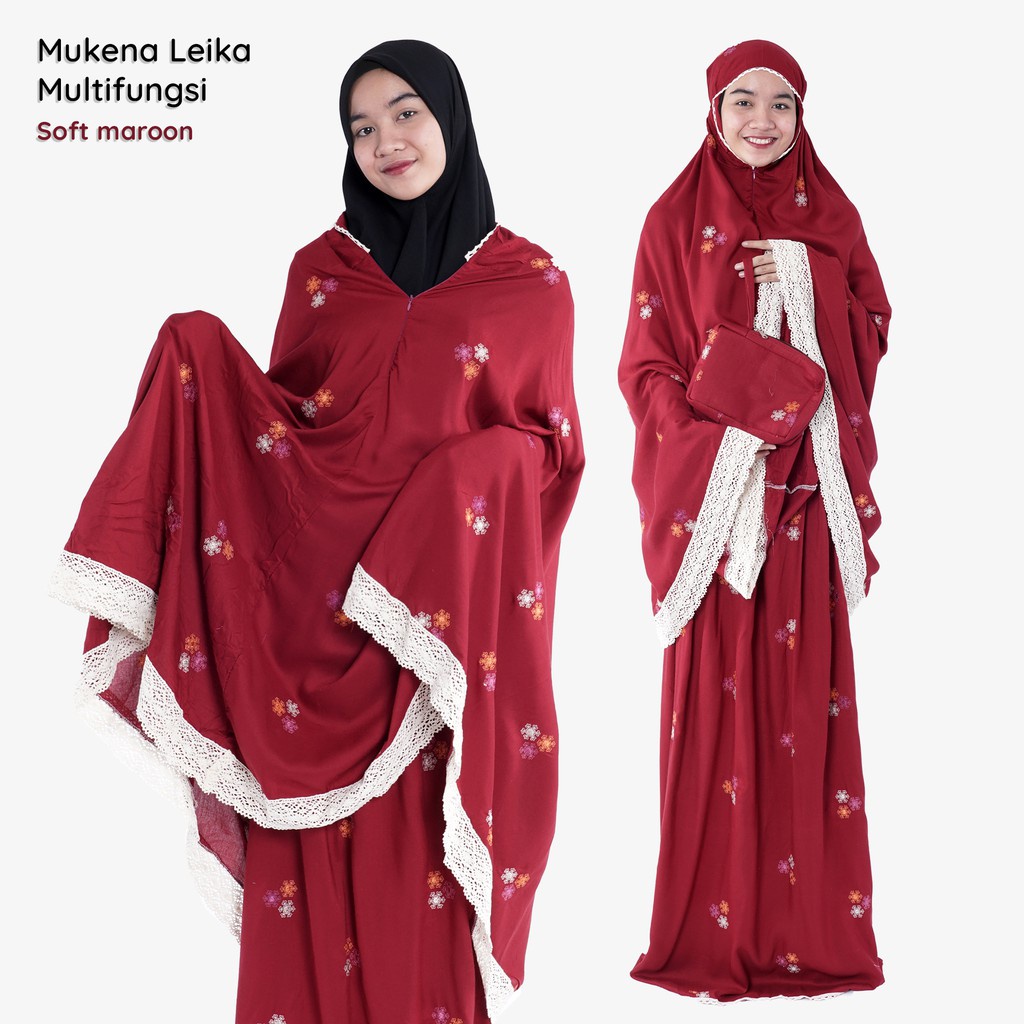 Mukena 2 in 1 Mukena Resleting Mukena Dewasa Mukena Rayon Dewasa 2 in 1 Mukena Bali anak Perempuan