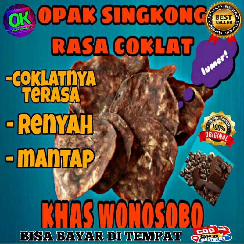 

opak snack krupuk kerupuk cemilan camlan kripik keripik singkong mentah rasa cokelat kiloan grosir 1 kg murah enak renyah khas wonosobo