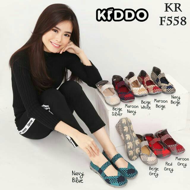 Sepatu Rajut Anyaman KIDDO F 558 flat