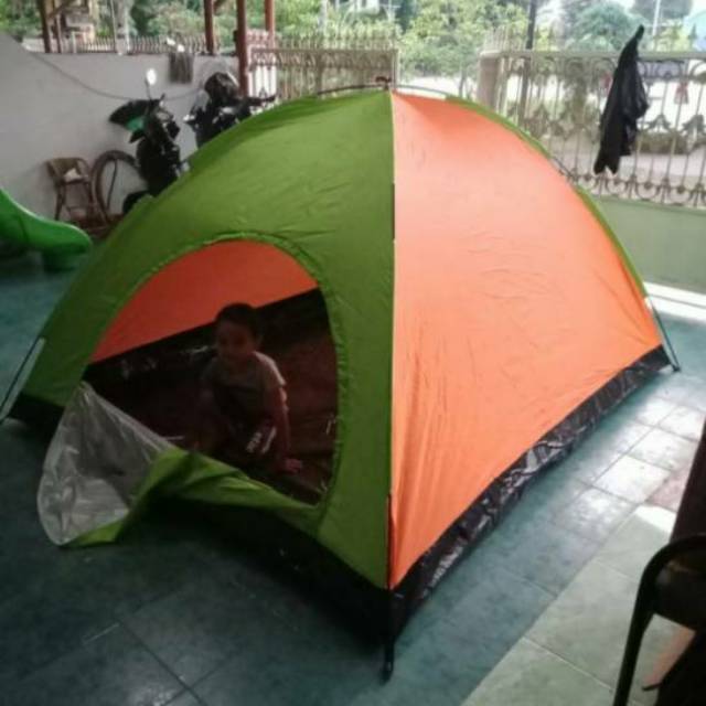 Tenda Camping Kemping Dome Kapasitas 6 Orang - Tenda Gunung - Tenda Kemah Outdoor Dengan Alas Terpal
