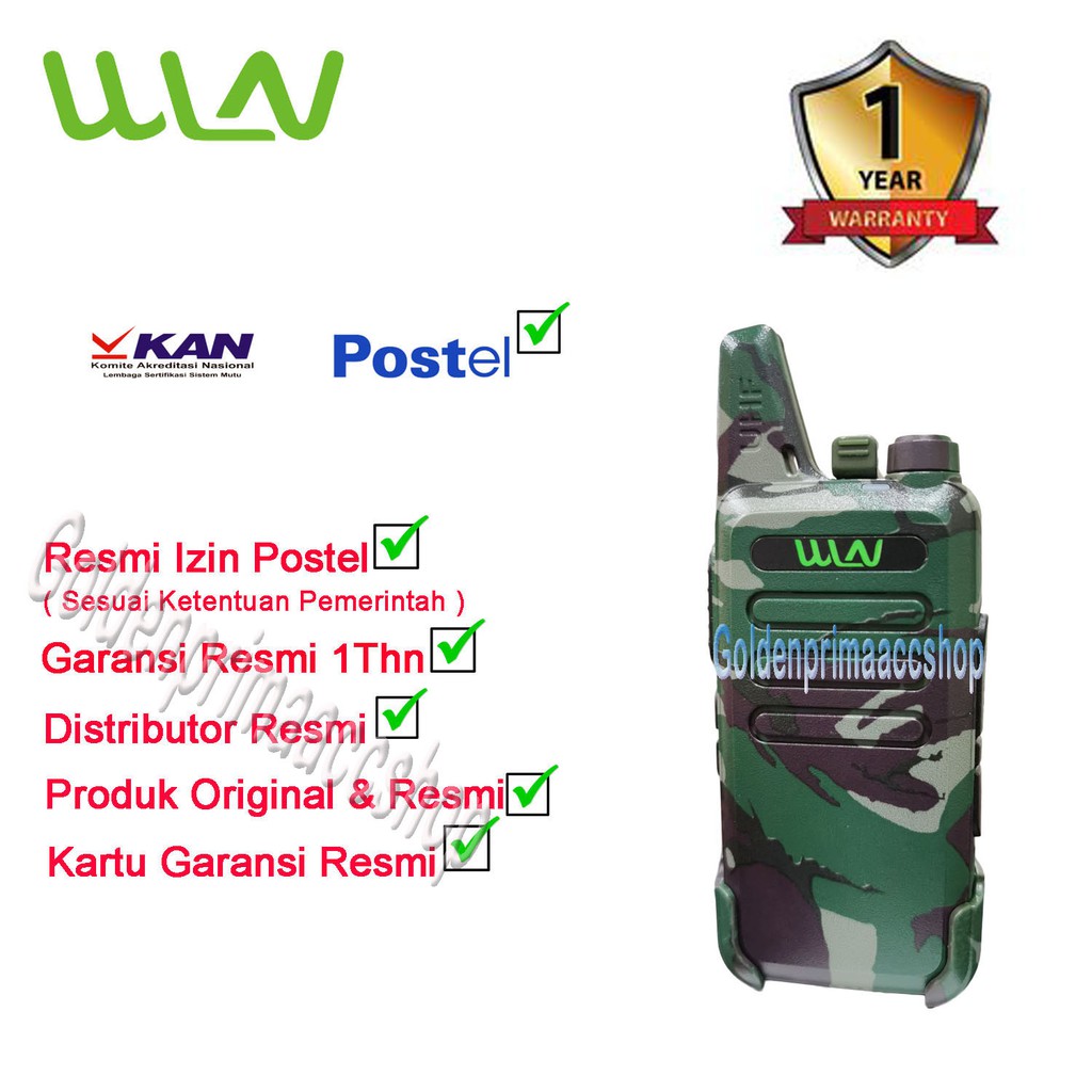 HT WLN Two-Way Radio -LORENG HIJAU ARMY 2 (isi2pcs)