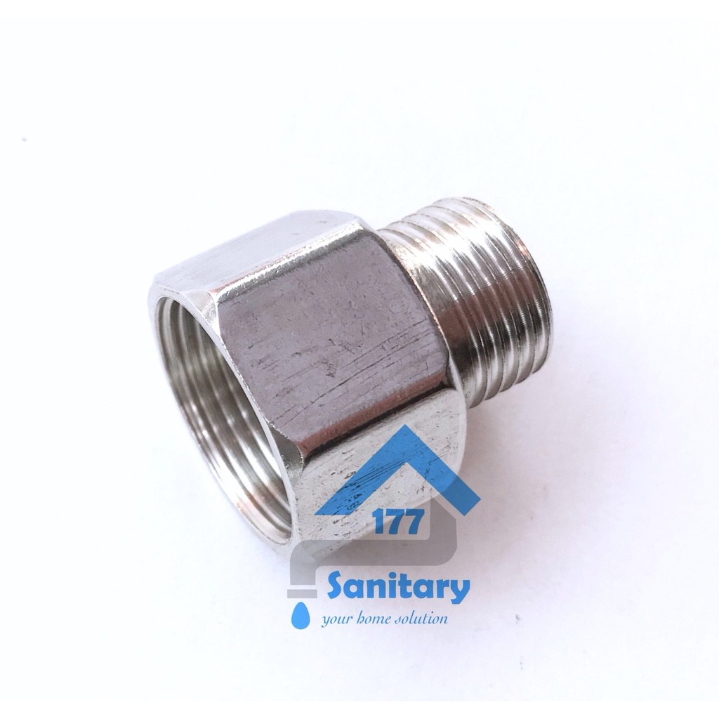 Soket Stainless 1-2 Ke 3-4 S01-Nepel Kran Sambungan 34 Ke 12 Stainles Murah Fitting mur conector keran heater /X34