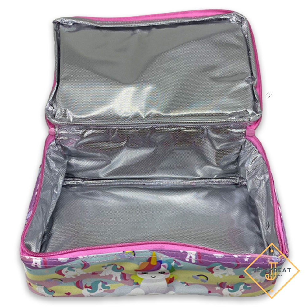 TAS BEKAL SUSUN MEDIUM UNICORN PINK C