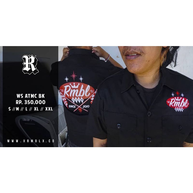 RUMBLE RMBL WORKSHIRT ATMC BLACK