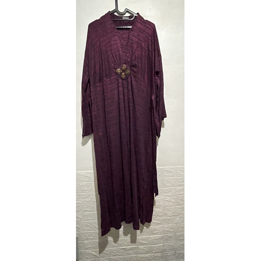 PRELOVED GAMIS DRESS WANITA BAJU WANITA JUMBO MAROON