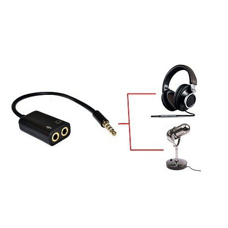 Kabel Spliter 1 HF + 1 Mic