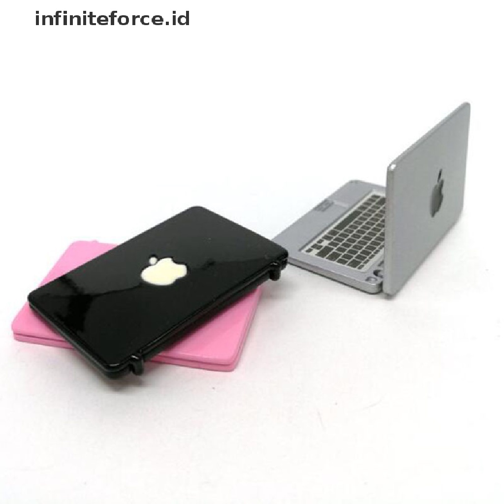 Infiniteforce.id Miniatur Laptop Mini Aksesoris Rumah Boneka 1: 12