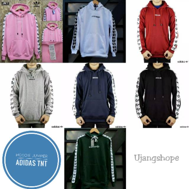 PROMO Jaket Hoodie Jumper Adidas TNT Maroon Navy Hitam Putih Abu Hijau Pink / Grosir Jaket Murahl