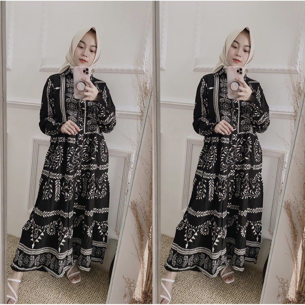 ACELIN MAXI DRESS PREMIUM / GAMIS RAYON / GAMIS BUSUI
