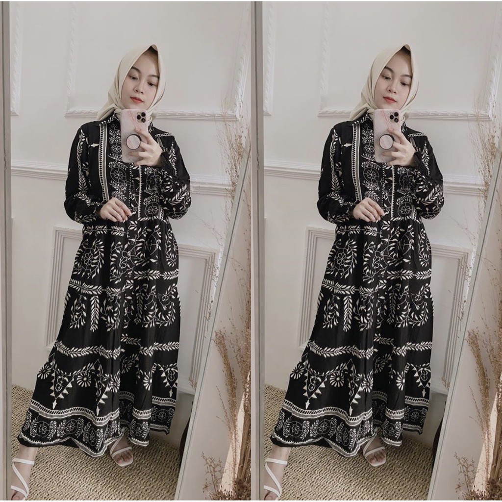 ACELIN MAXI DRESS PREMIUM / GAMIS RAYON / GAMIS BUSUI