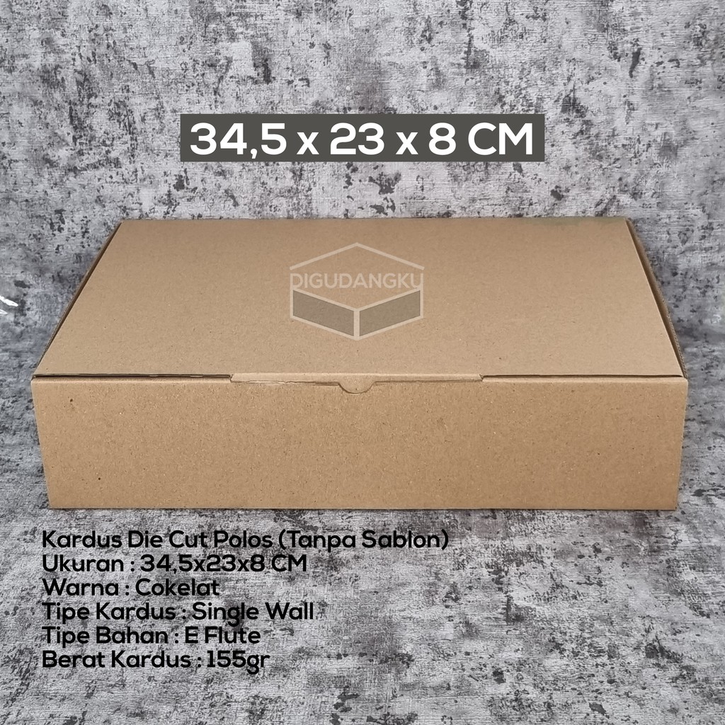

Kardus Die Cut Packaging Uk.34,5x23x8cm | Kotak Kado / Kotak Hampers Box Packaging Model Pizza Box Digudangku