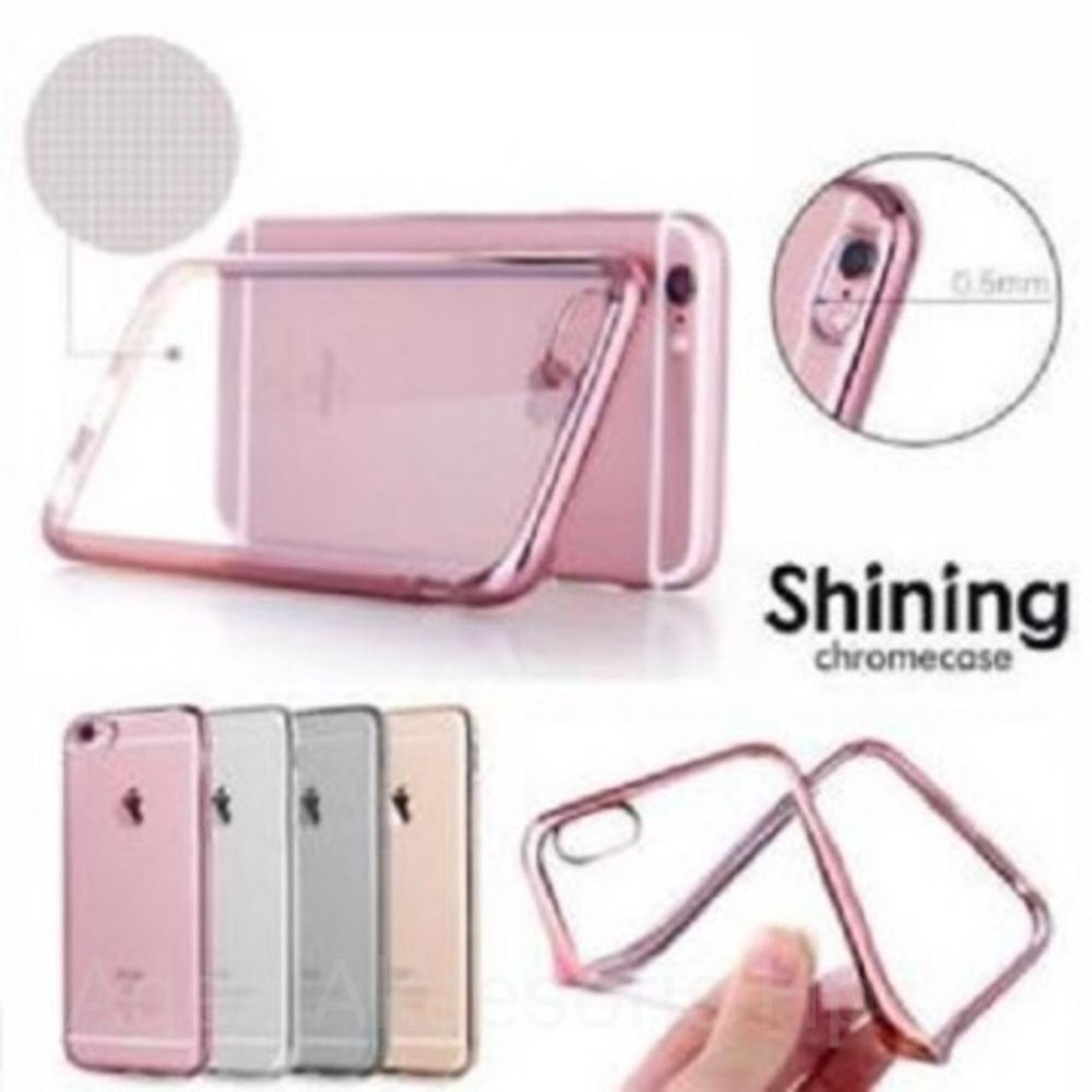 Soft Case List Chrome Zenfone 2 Laser 5.0 inchi Asus ZE500KL ZE500KG Z00RD Ultrathin Silikon Slim