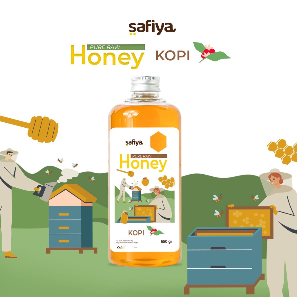 Madu Murni 650 gr Series Raw Honey Madu Asli Authentic Safiya Food