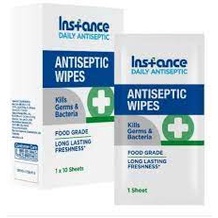 Instance Tisu Antiseptic Food Grade/ Instance Antiseptic Wipes Sachet