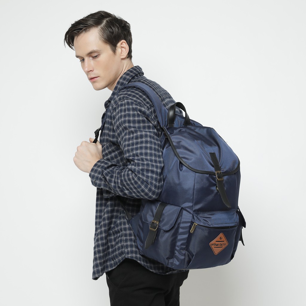 HOLIDAY NAVY |Urban Factor x FORIND| Tas Ransel Punggung Ori Bag Pria Wanita Backpack Baru Besar