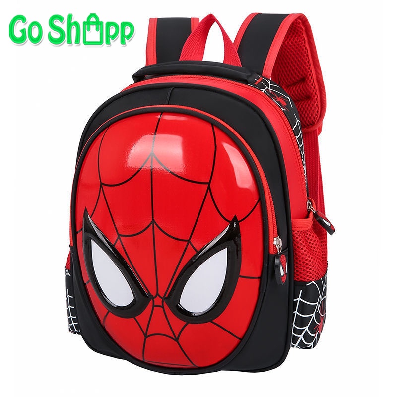 Tas Sekolah Anak Karakter Spiderman 3D Timbul Import Premium High Quality Terbaru -  Backpack Anak Sekolah SD - Tas Anak Karakter Spiderman - Tas Sekolah Anak Laki laki [BK18]