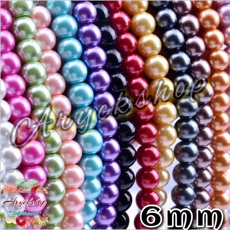 ‘Part 1’ MUTSIN 6mm berat bahan Craft bahan cincin mutiara tasbih digital swarovski