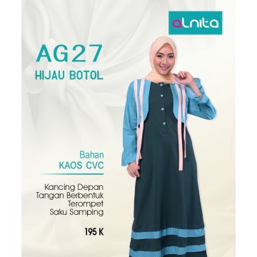 Baju Gamis Wanita Kombinasi Rompi AG 27