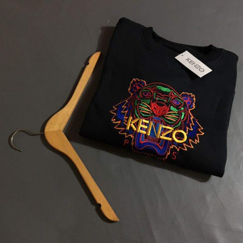 JAKET CREWNECK KENZO TIGER BORDIR