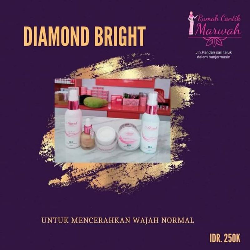 Marwah KLINIK Skin Care Paket Diamond Bright  BPOM