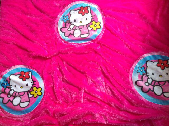 Terlaris ! Sprei Bulu Rasfur Motif / Karakter Sarban Sargul Rempel +  Resleting