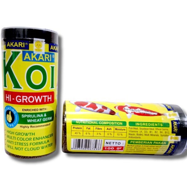 Makanan Ikan AKARI AA KOI HI GROWTH 100gr