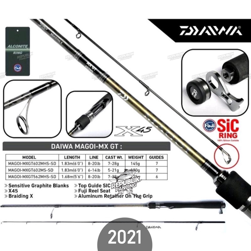 Joran Galatama Daiwa MAGOI MX GT [2021] 562 602 | Fuji | Kolam Resmi REPUBLIK PANCING