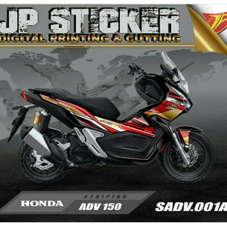  cutting  sticker  honda adv  150 stiker striping adv  DESAIN 