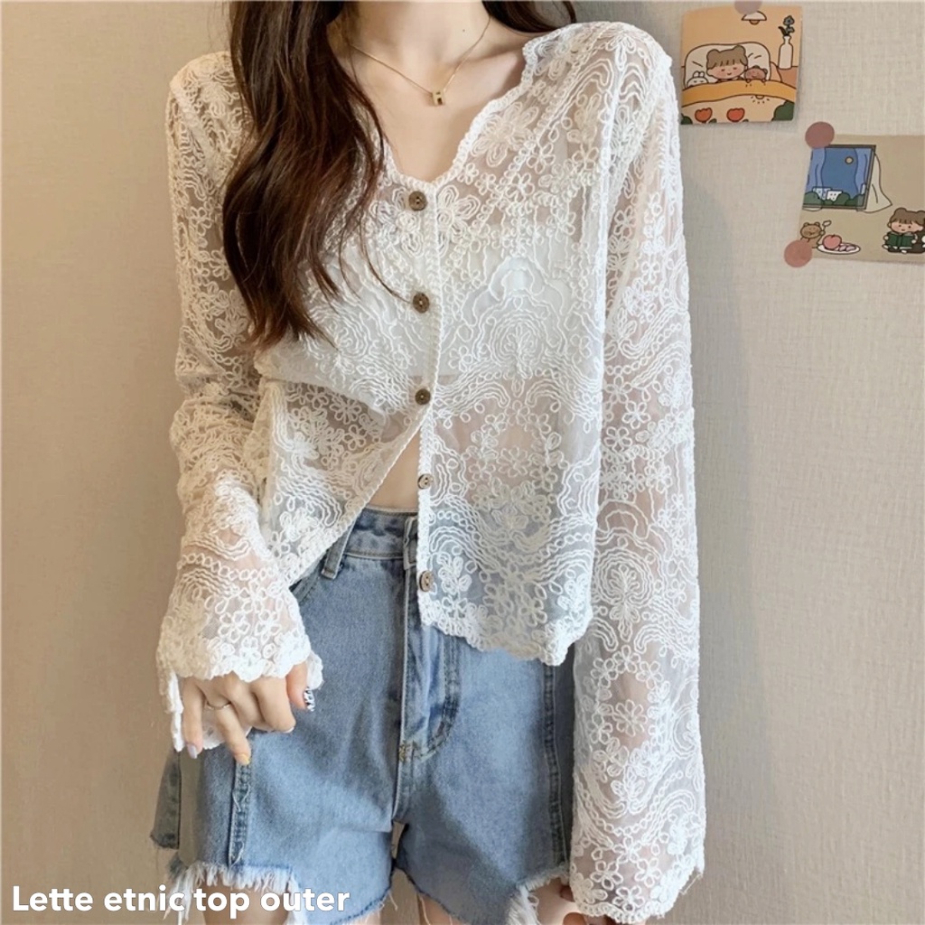 Lette etnic top outer -Thejanclothes