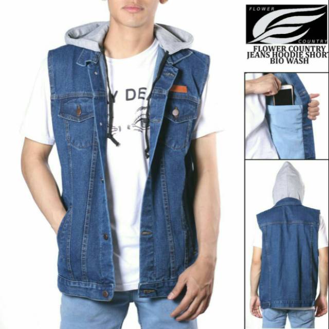 jaket rompi jeans hoodie
