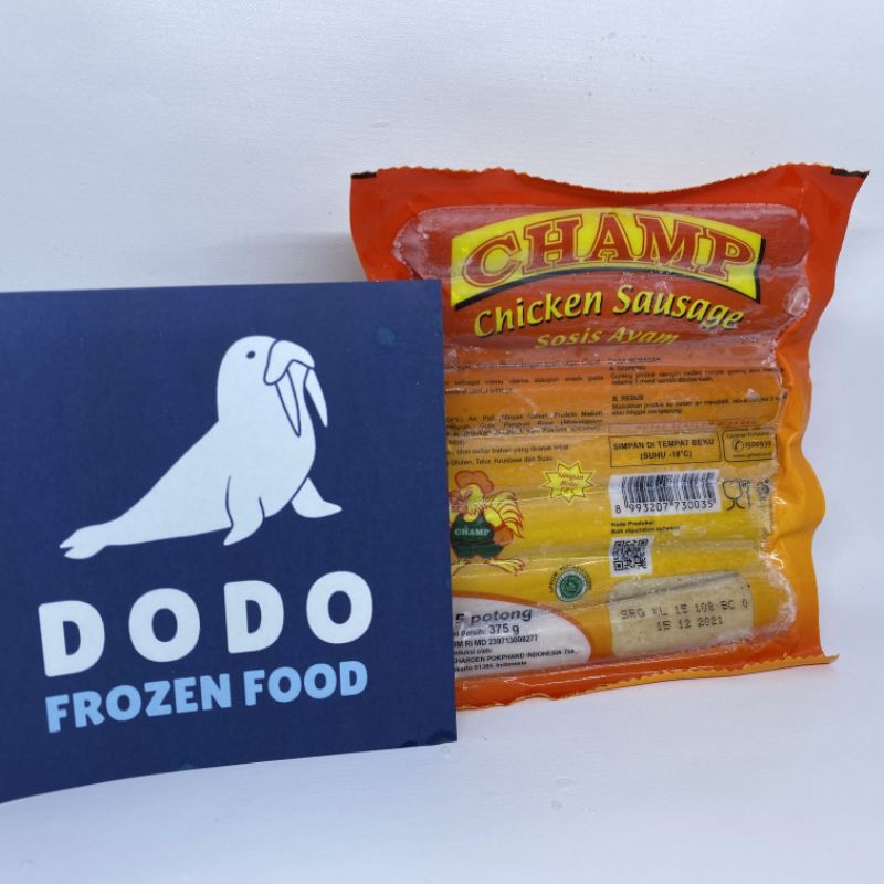 

Champ Chicken Sausage / Sosis Ayam Champ 375 gram (15pcs)