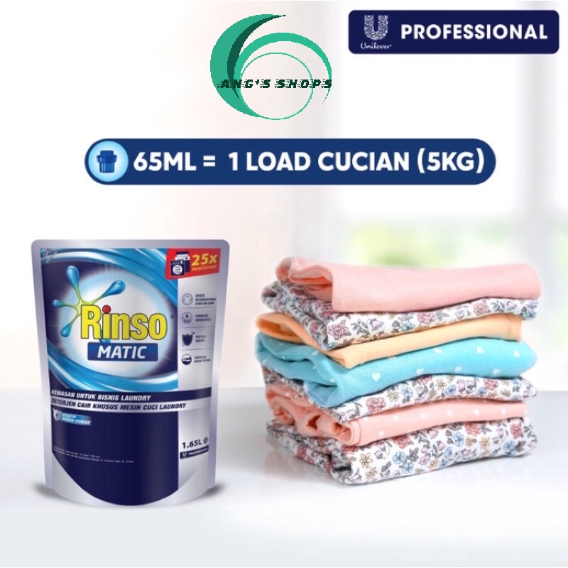 RINSO MATIC CAIR PROFESSIONAL 1.65 L dengan ongkir termurah