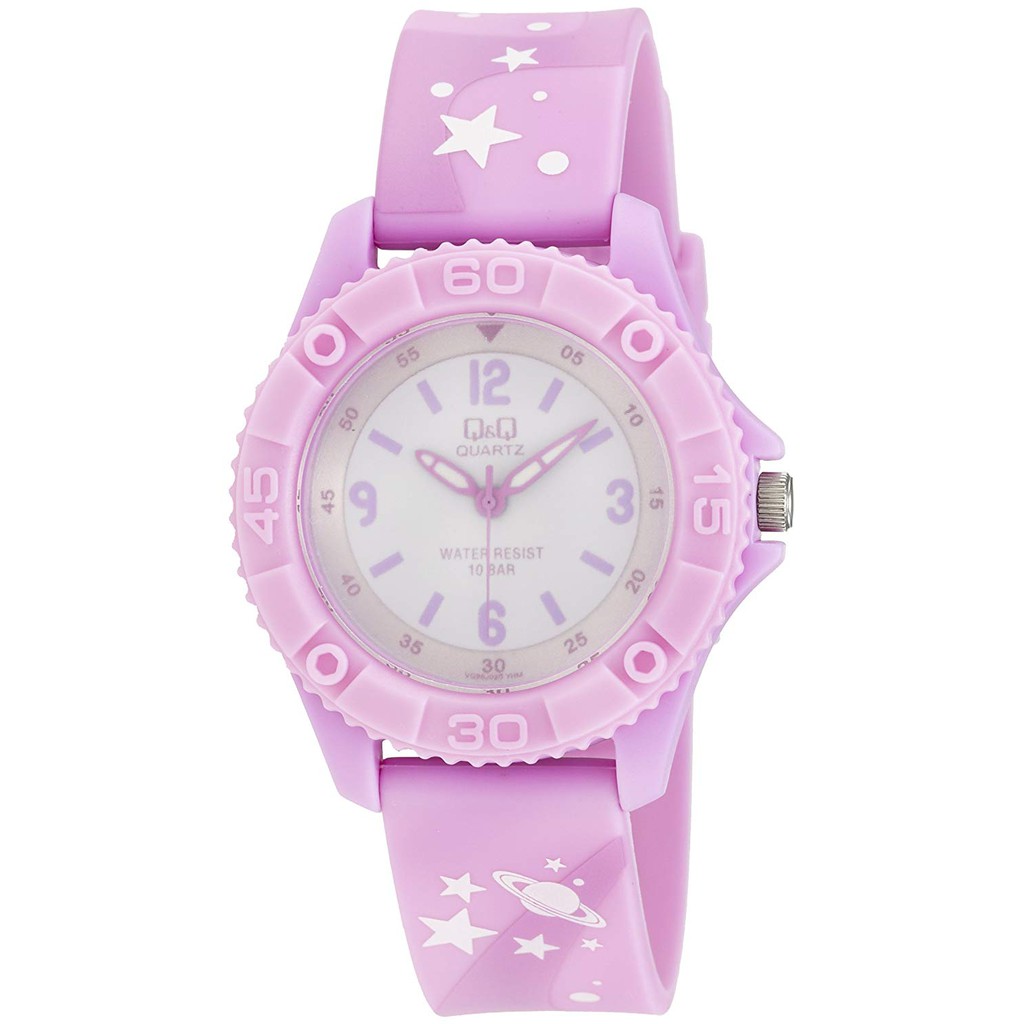 QQ QNQ Q&amp;Q Original  RUBBER BAND CHEERFUL STYLE Jam Tangan Anak Anti Air VQ96 Series Ori Kids Watch