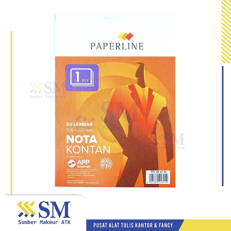 

BUKU NOTA KONTAN NCR PAPERLINE K1 1 PLY