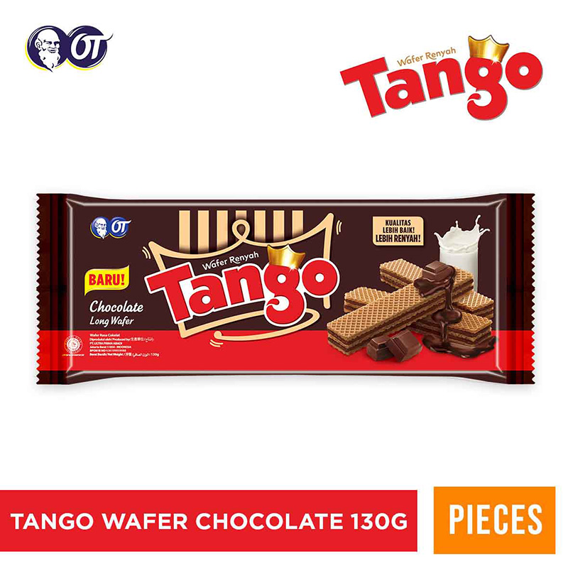 

TANGO Chocolate Long Wafer - Wafer Panjang Rasa Cokelat 130g