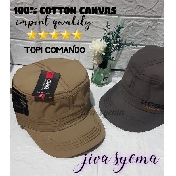 Topi Komando Militer USA Cotton kanvas Import