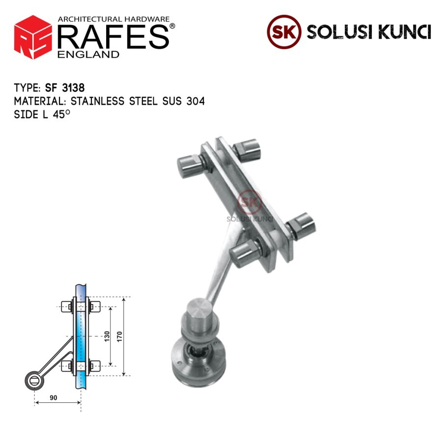 Spider Fitting RAFES ENGLAND SUS 304 (SF 3138)
