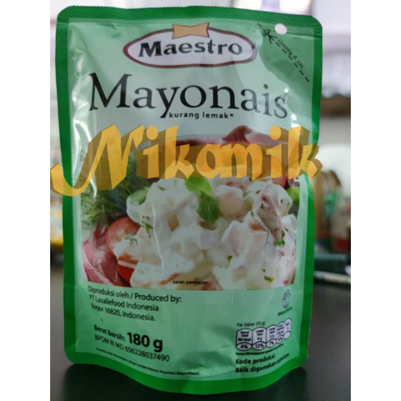 

Mayonnaise dari Maestro 180gr