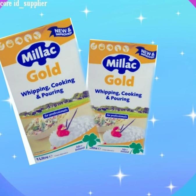 

(BISA COD) millac gold whipping cream 1 liter roselle supreme / 1ltr /milac-gold