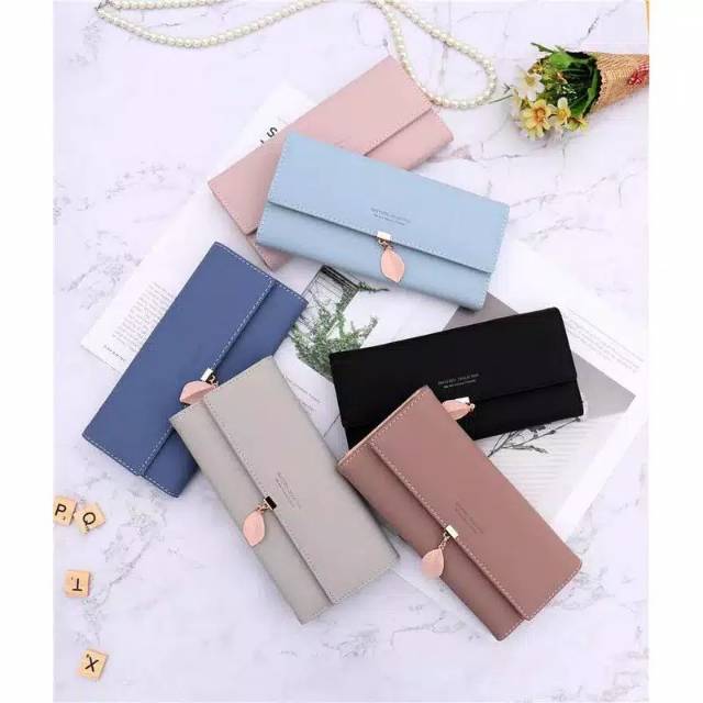 Medan Termurah KD09 Korean style Dompet  daun dompet panjang Dompet import cantik